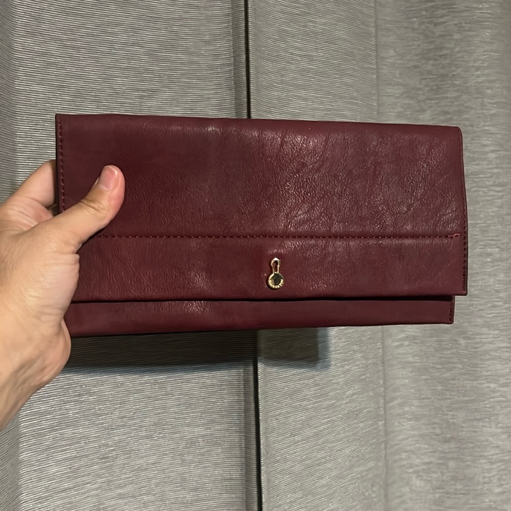 Burgundy Clutch
